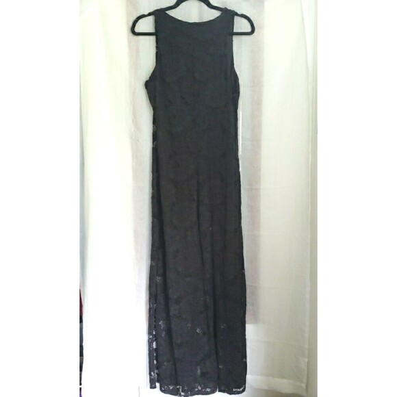 Whimsy Goth Grunge Women’s Lace Black Long Maxi Dress Size UNK 57 Inches Long - Picture 2 of 10